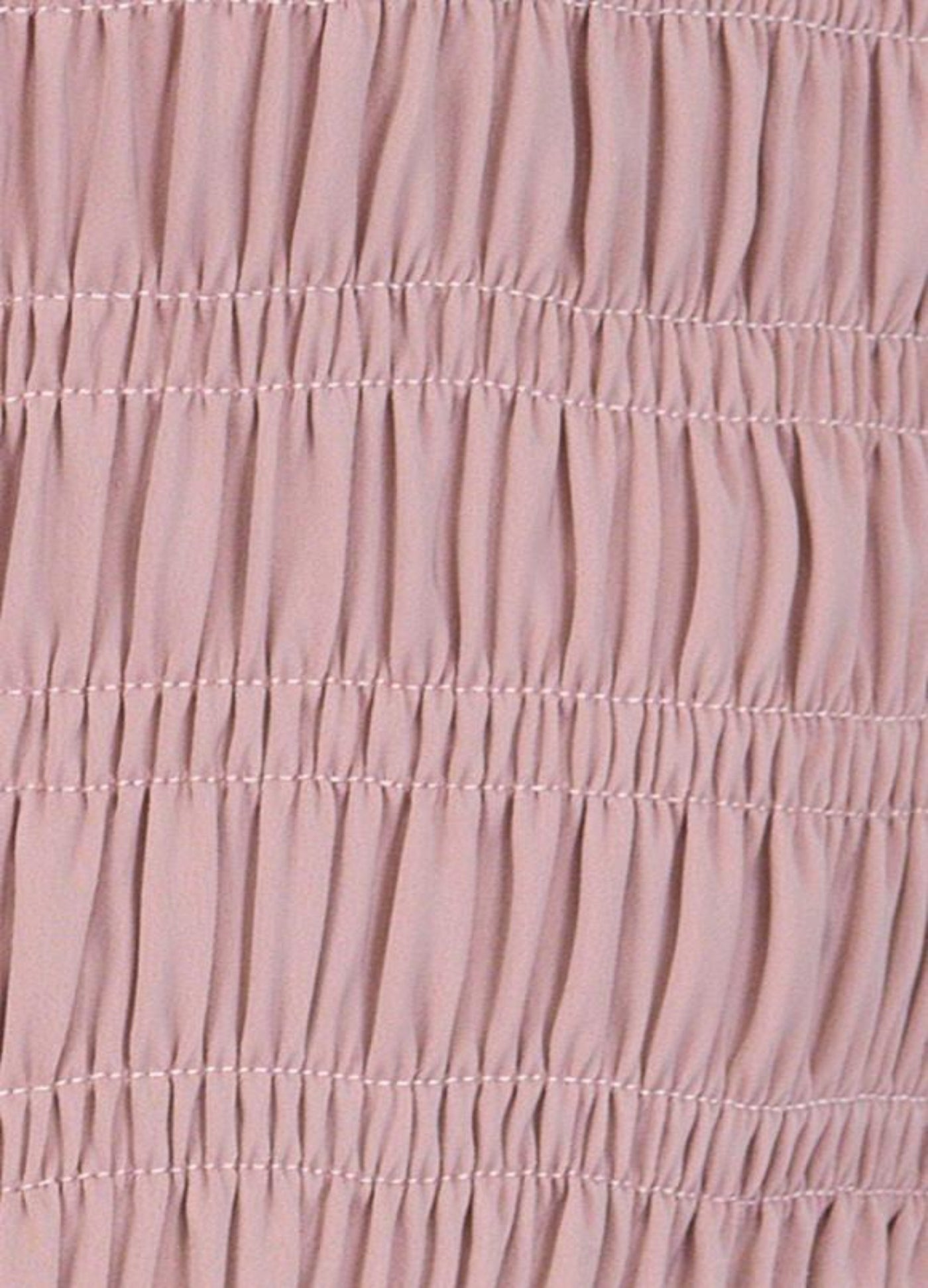 Pink Shirred Mini Dress