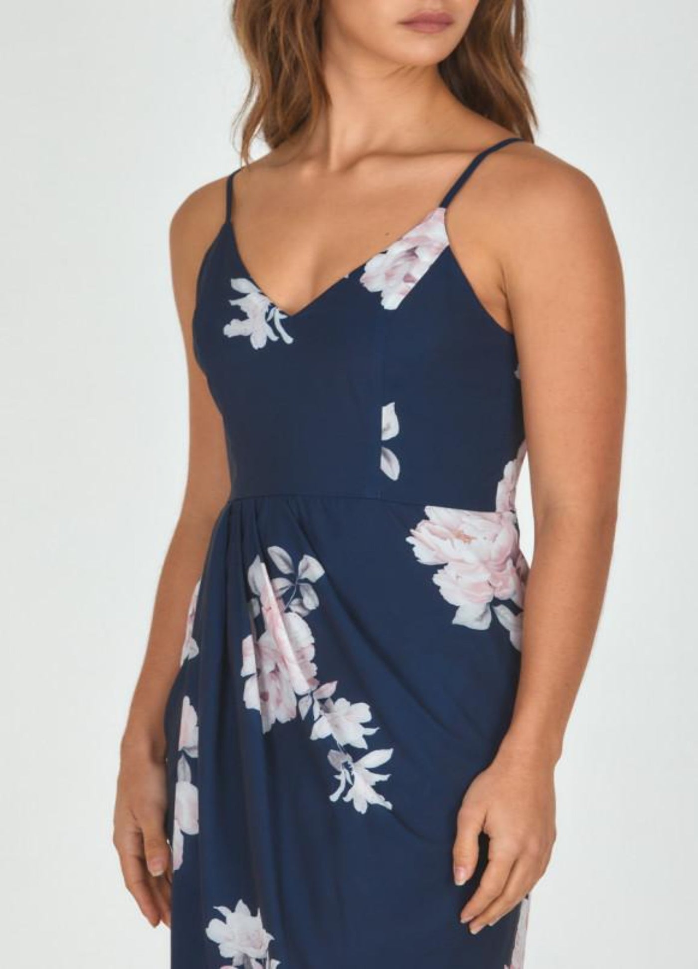 Style State - Strappy Mia Floral Print Dress with Tulip Hem