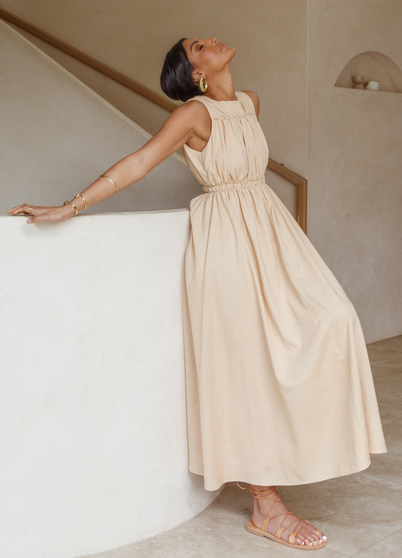 Girl and the Sun - Sleeveless Willa Midi Dress